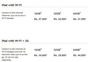 iPad prices in India