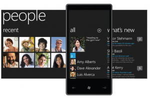 Windows 7 phone series UI