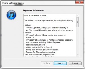 iOS 4.2 update features