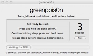 Greenpois0n RC5 jailbreak