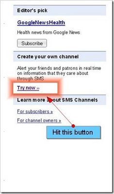 Google SMS channel